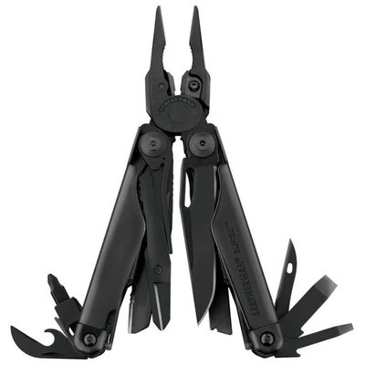 Leatherman 830278 Surge Pinza Multiuso 21 Strumenti Lama Liscia e Sega Sostituibile Acciaio 154CM Colore Nero