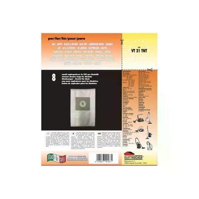 Elettrocasa VT 21 TNT – 8 sacchetti compatibili per aspirapolvere