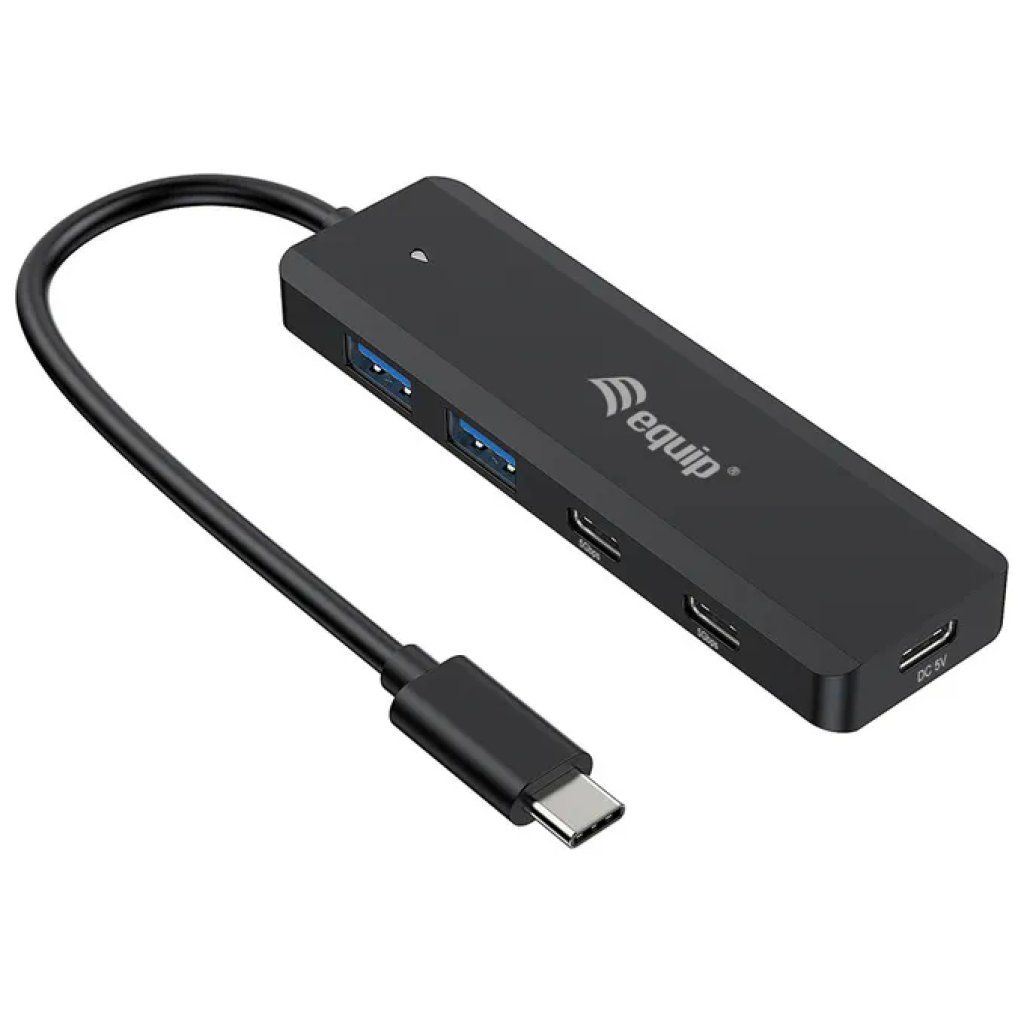 EQUIP Hub USB EQUIP 3.2 Gen 1, 5 porte USB-A e USB-C, nero EQUIP Hub USB EQUIP 3.2 Gen 1, 5 porte USB-A e USB-C, nero