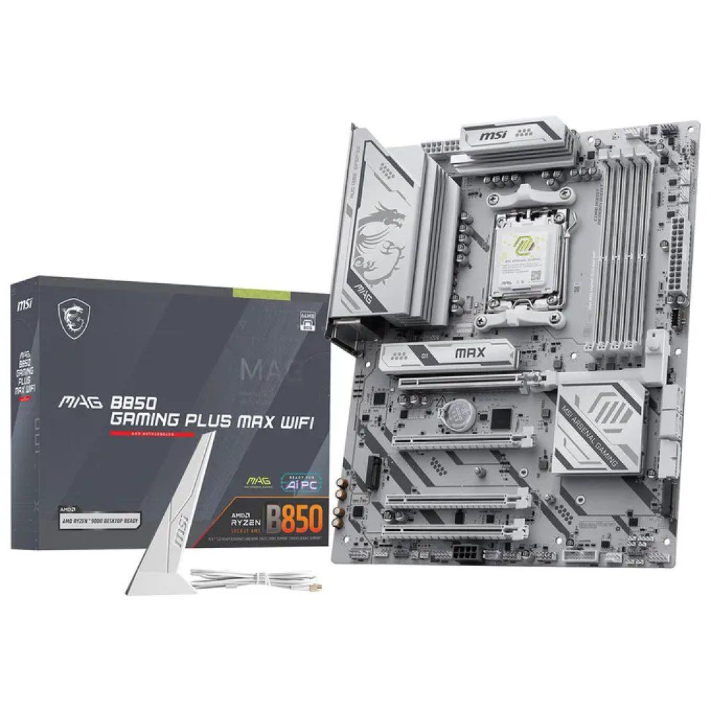 MSI MAG B850 Gaming Plus Max WiFi – Scheda madre ATX AM5, DDR5, Wi-Fi 7