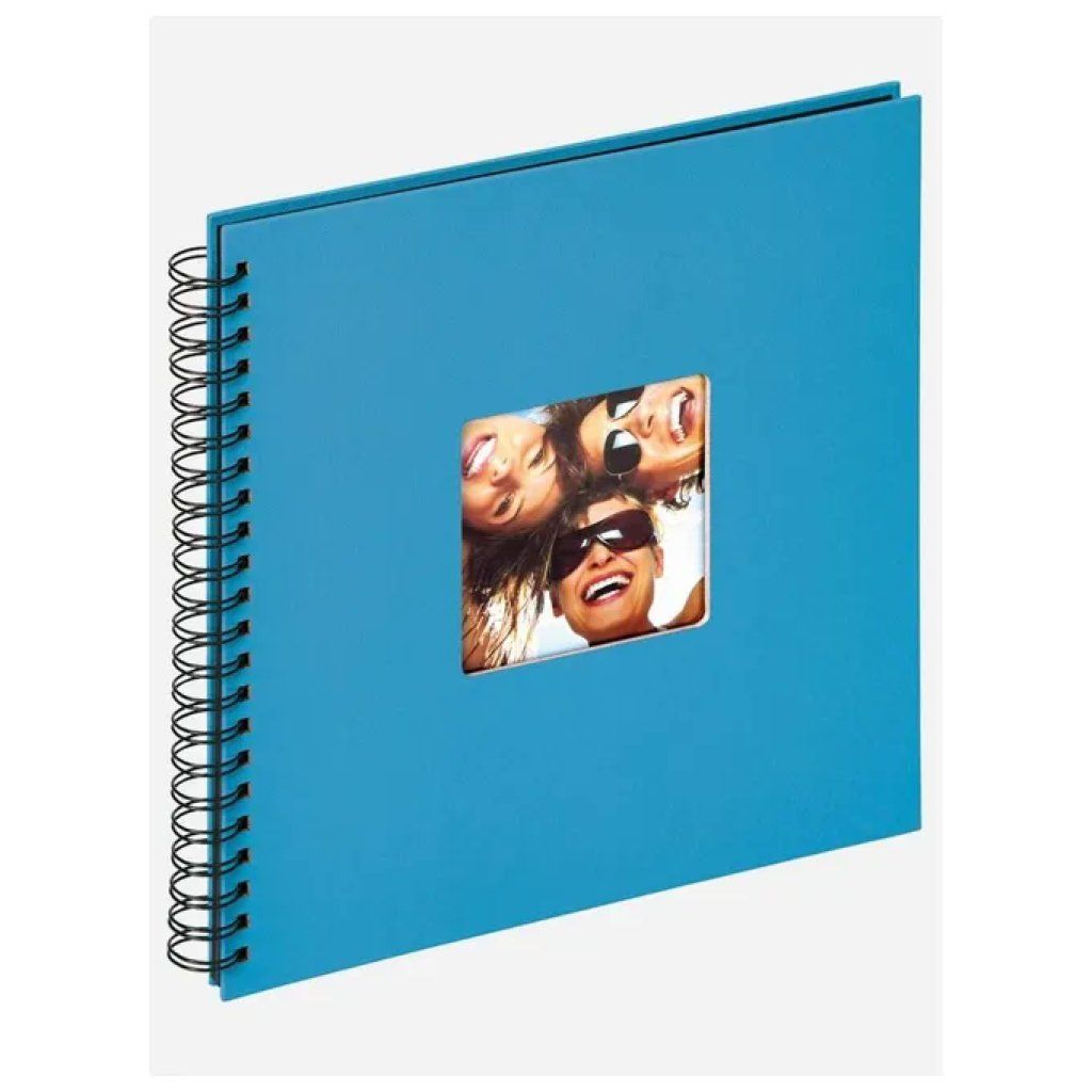 Walther Fun Oceanblu – Album fotografico a spirale 30 × 30 cm, 50 pagine nere