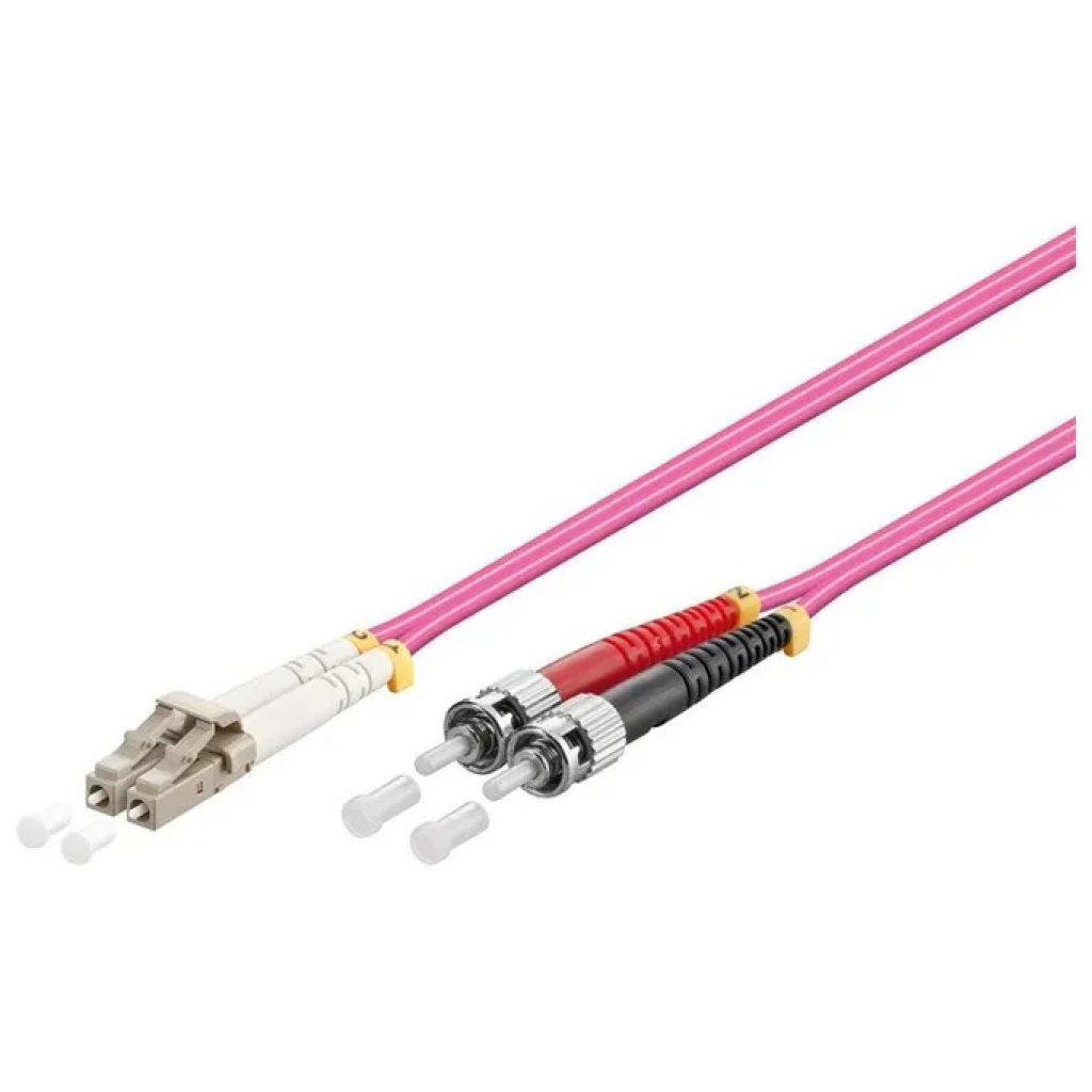 WP Europe Cavo Patch Fibra Ottica OM4 LC-ST Duplex Viola, 5 m