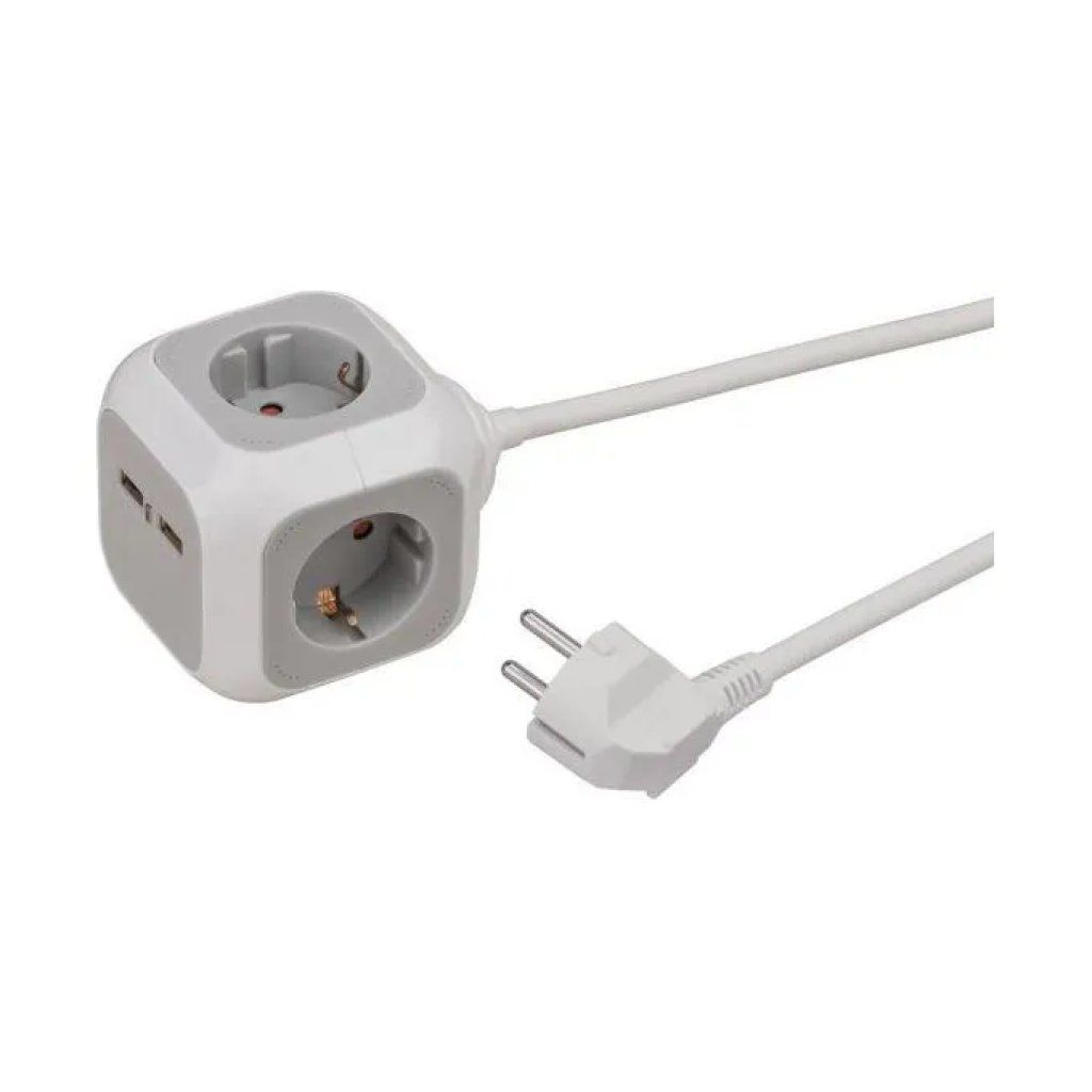 Brennenstuhl multipresa cubica con 4 prese e USB Brennenstuhl multipresa cubica con 4 prese e USB