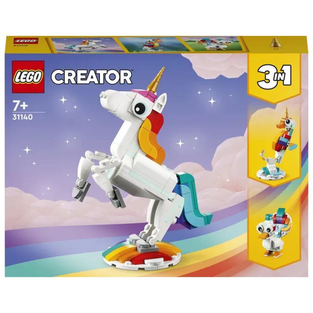 LEGO Creator 31140 Unicorno Magico 3 in 1