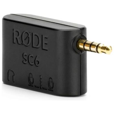 RODE RDE SC6 Adattatore audio doppio TRRS con uscita jack 3,5 mm, nero