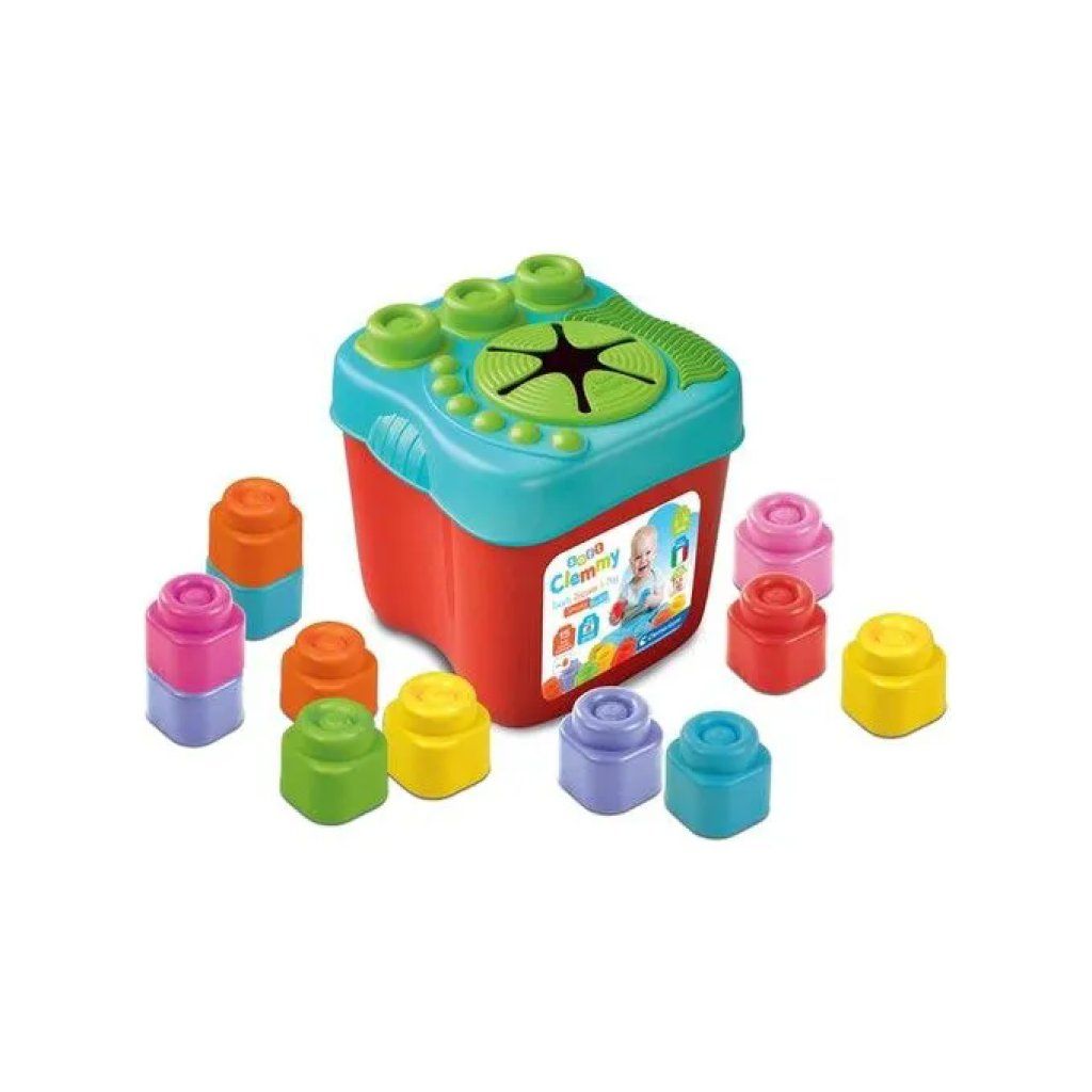 Clementoni Clemmy Touch – Secchiello con 15 Mattoncini Morbidi Clementoni Clemmy Touch – Secchiello con 15 Mattoncini Morbidi