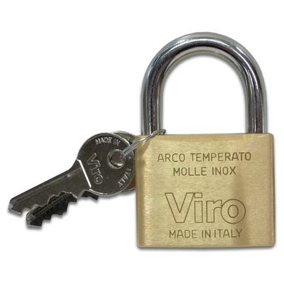 Viro 301 Lucchetto in Ottone, Corpo 30 mm, Arco 15 mm Viro 301 Lucchetto in Ottone, Corpo 30 mm, Arco 15 mm