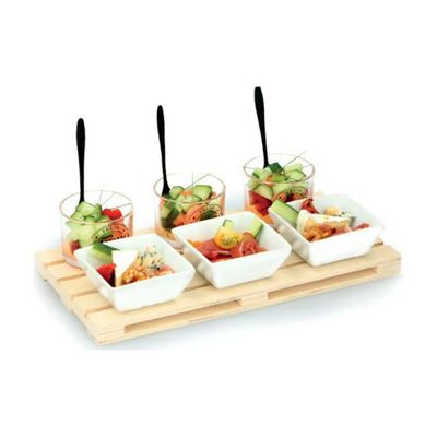 ALPINA Set Vassoio Aperitivo con 10 Accessori
