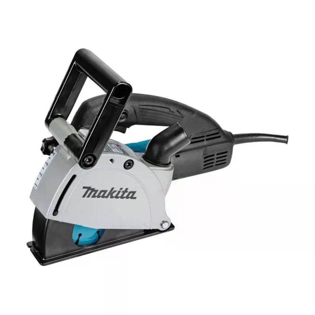 Makita SG1251J Scanalatore a Doppio Disco 125 mm 1400 W 10000 rpm con Protezione da Sovraccarico Blocco