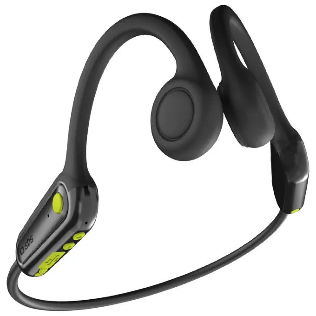 SBS TESPEARBONEBTK Auricolari Sportivi a Conduzione Ossea Bluetooth 5.4, Nero