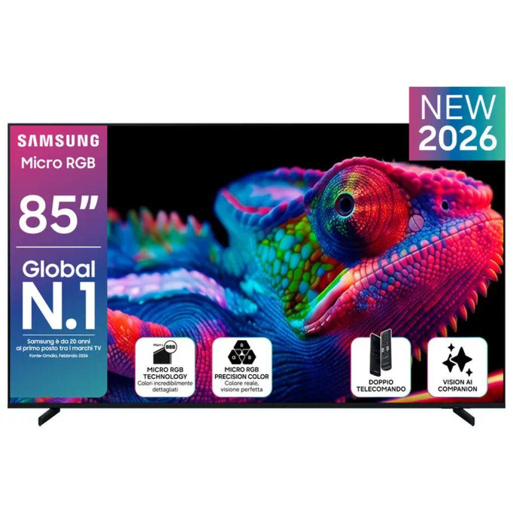 Samsung TV 85" Micro RGB 4K Nero