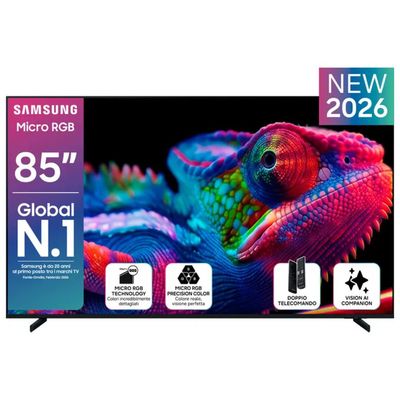 Samsung TV 85" Micro RGB 4K Nero