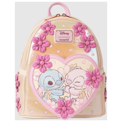 Loungefly Mini Zaino Disney Stitch e Angel Love Loungefly Mini Zaino Disney Stitch e Angel Love
