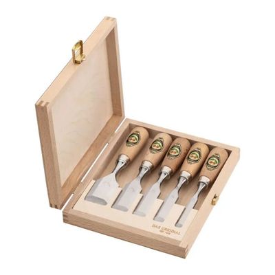 Kirschen Set di 5 scalpelli in scatola di legno