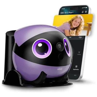 EnaBot Ebo Air 2 Plus – Robot domestico viola con videocamera EnaBot Ebo Air 2 Plus – Robot domestico viola con videocamera