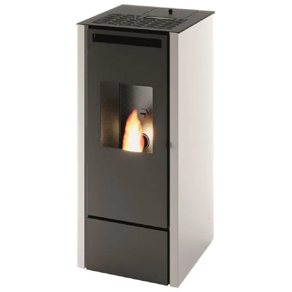 Punto Fuoco Vivian – Stufa a Pellet 11 kW Bianca