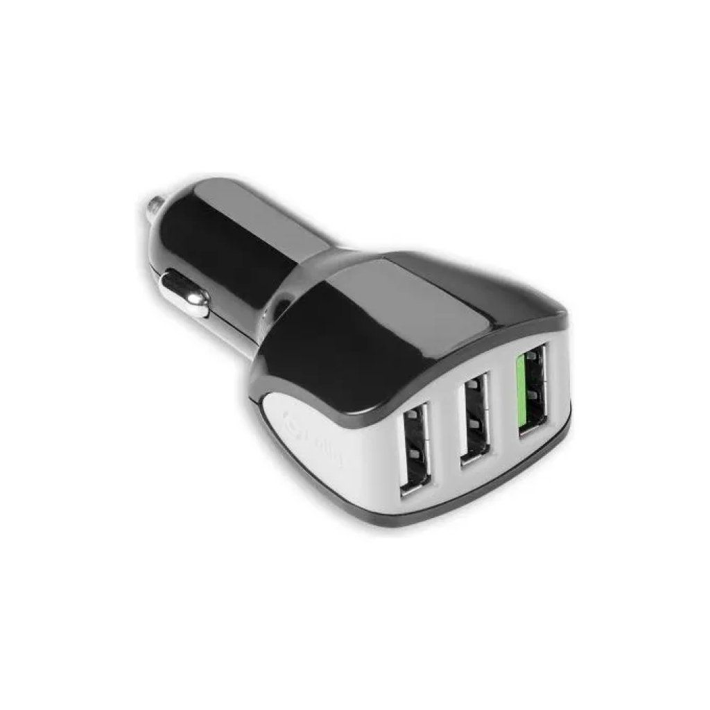 Celly CC3USBTURBOBK Caricabatteria da Auto Turbo 3 USB 4,4 A Nero Celly CC3USBTURBOBK Caricabatteria da Auto Turbo 3 USB 4,4 A Nero