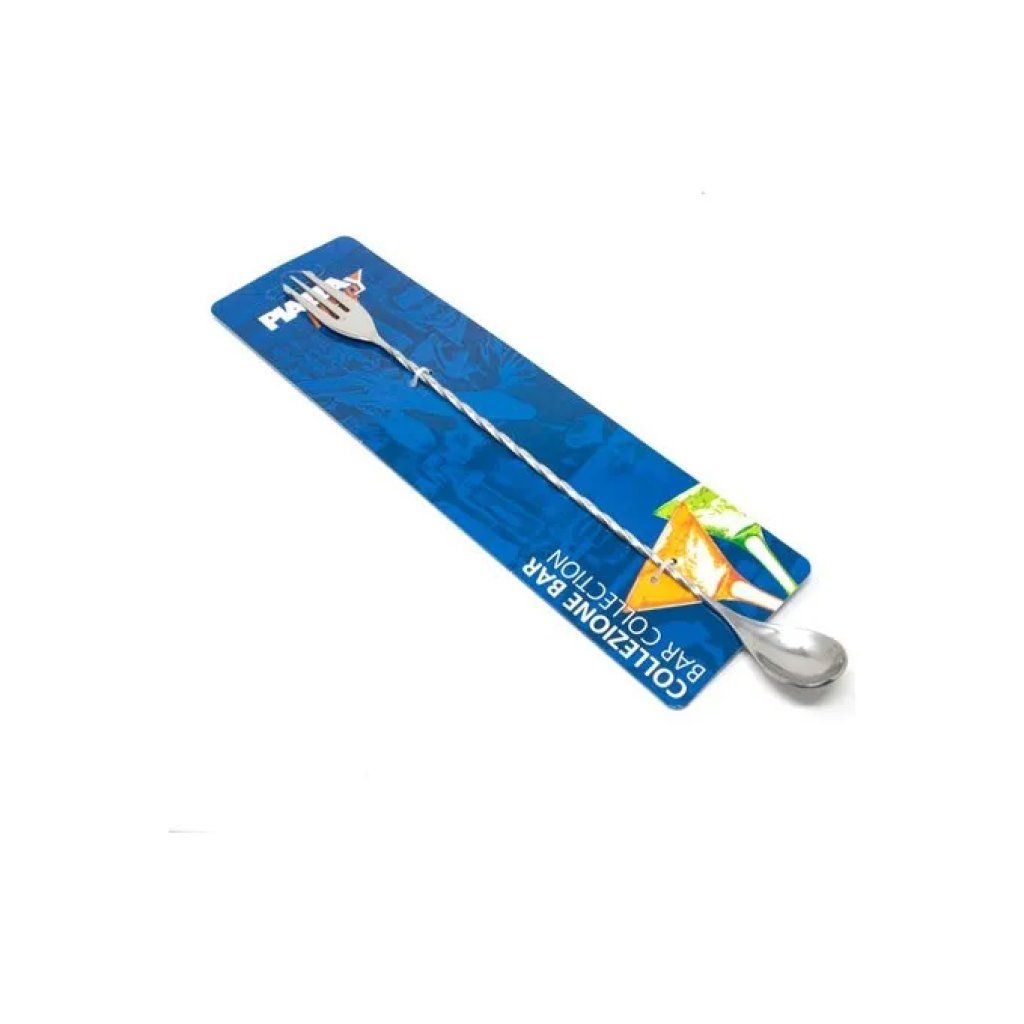 PIAZZA EFFEPI Cucchiaio miscelatore da bar con forchetta, 30 cm – Piazza Effepi PIAZZA EFFEPI Cucchiaio miscelatore da bar con forchetta, 30 cm – Piazza Effepi