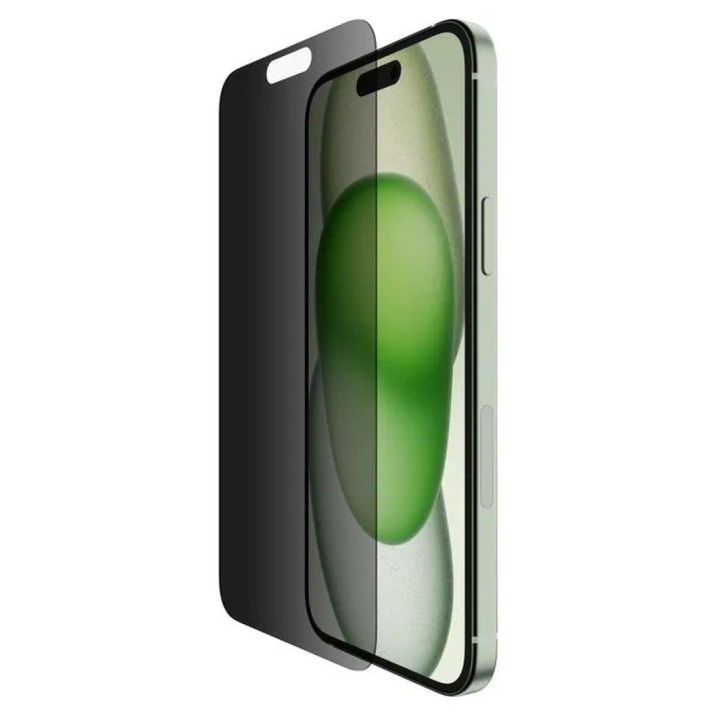 Belkin Vetro Temperato Privacy Antimicrobico per iPhone 15 Plus e 14 Pro Max
