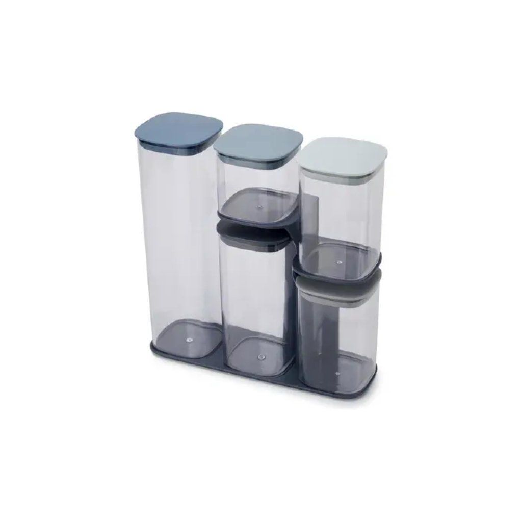 Joseph Joseph Podium Sky – Set da 5 contenitori ermetici blu