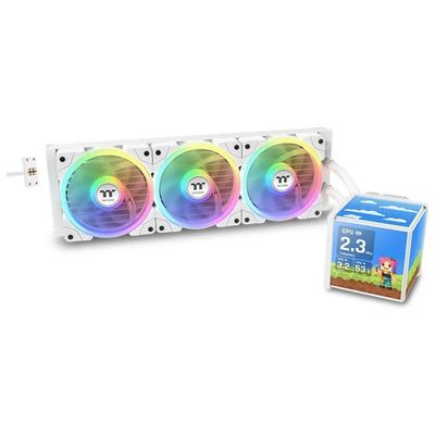 Thermaltake MINECUBE 360 Ultra AIO, raffreddamento a liquido 360 mm, 3 ventole ARGB, bianco Thermaltake MINECUBE 360 Ultra AIO, raffreddamento a liquido 360 mm, 3 ventole ARGB, bianco