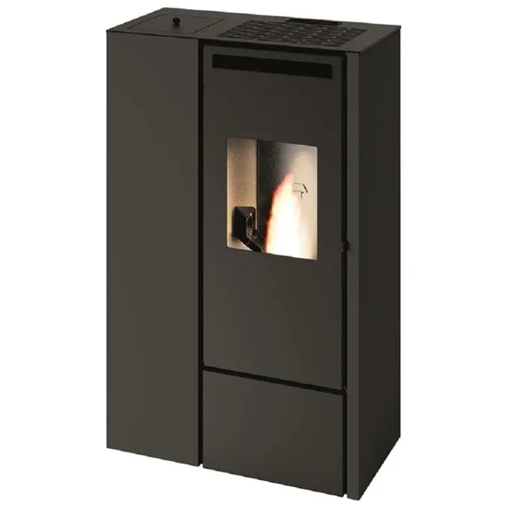 Punto Fuoco Clelia Stufa a Pellet 11 kW Nera con Telecomando