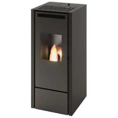 Punto Fuoco Vivian Stufa a Pellet 11 kW Nera con Telecomando