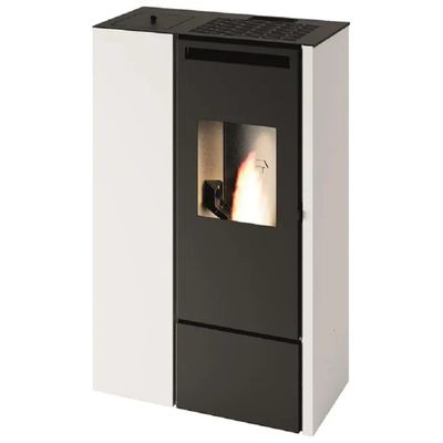 Punto Fuoco Clelia – Stufa a Pellet 11 kW Bianca con Telecomando