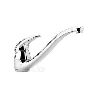 Emmevi Anubis 7095GRNE Miscelatore Monocomando per Lavello, Bocca Girevole, Granito Lava Grigio-Nero