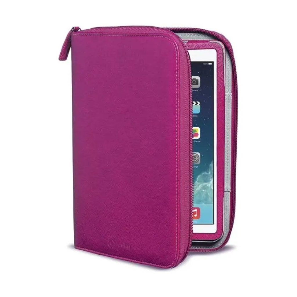 Celly Organizer con Zip per iPad Air – Rosa