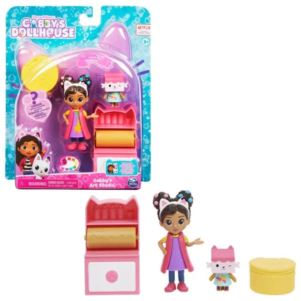 SPIN MASTER Gabby's Dollhouse Mini Set Studio d’Arte con Gabby