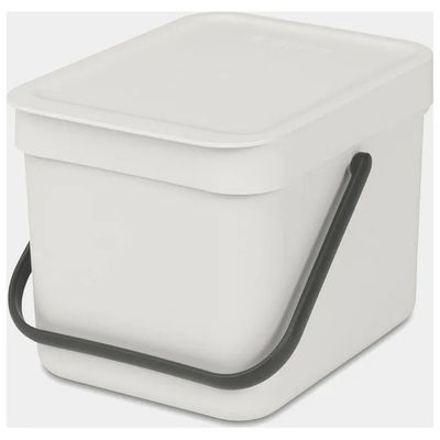 Brabantia Sort & Go Cestino per Rifiuti 6 L Grigio Chiaro Brabantia Sort & Go Cestino per Rifiuti 6 L Grigio Chiaro
