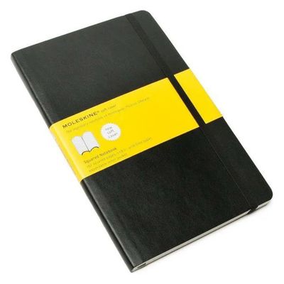 Moleskine Taccuino Large a Quadretti con Copertina Morbida Nero