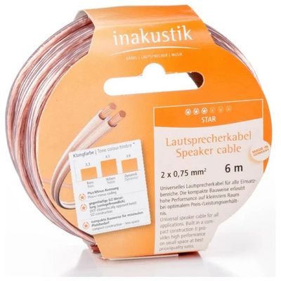 INAKUSTIK In-Akustik Star Cable, cavo per altoparlanti 10 m, 2 x 1 mm²