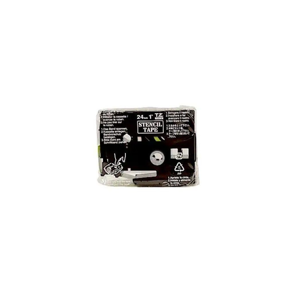 BROTHER Nastro Brother STE-151 24 mm Nero su Bianco, 3 m