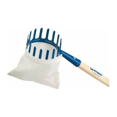 AGEF Raccoglifrutta con cestello in acciaio e manico in legno da 110 cm