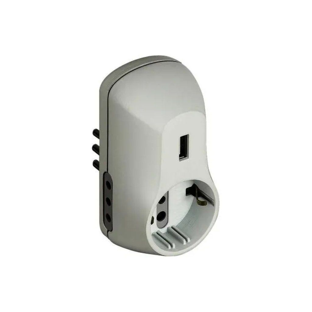 Legrand B3 adattatore multipresa con USB 1,5 A, 2200 W, 250 V, bianco Legrand B3 adattatore multipresa con USB 1,5 A, 2200 W, 250 V, bianco