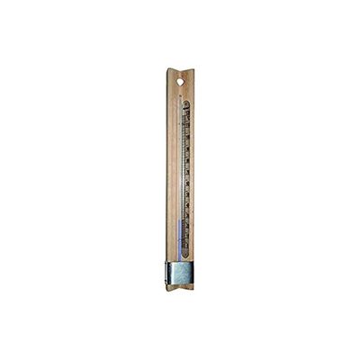 VIGOR-BLINKY Termometro analogico per sauna e caseificio 0–120 °C, legno e alluminio, 40 × 4 cm VIGOR-BLINKY Termometro analogico per sauna e caseificio 0–120 °C, legno e alluminio, 40 × 4 cm