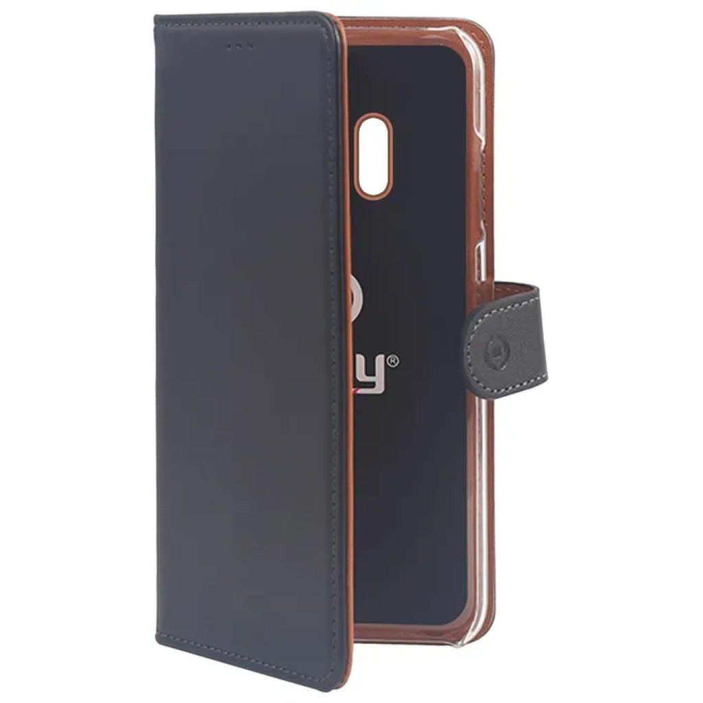 Celly Wally Case Custodia a Portafoglio per Samsung Galaxy J4 2018 - Nero