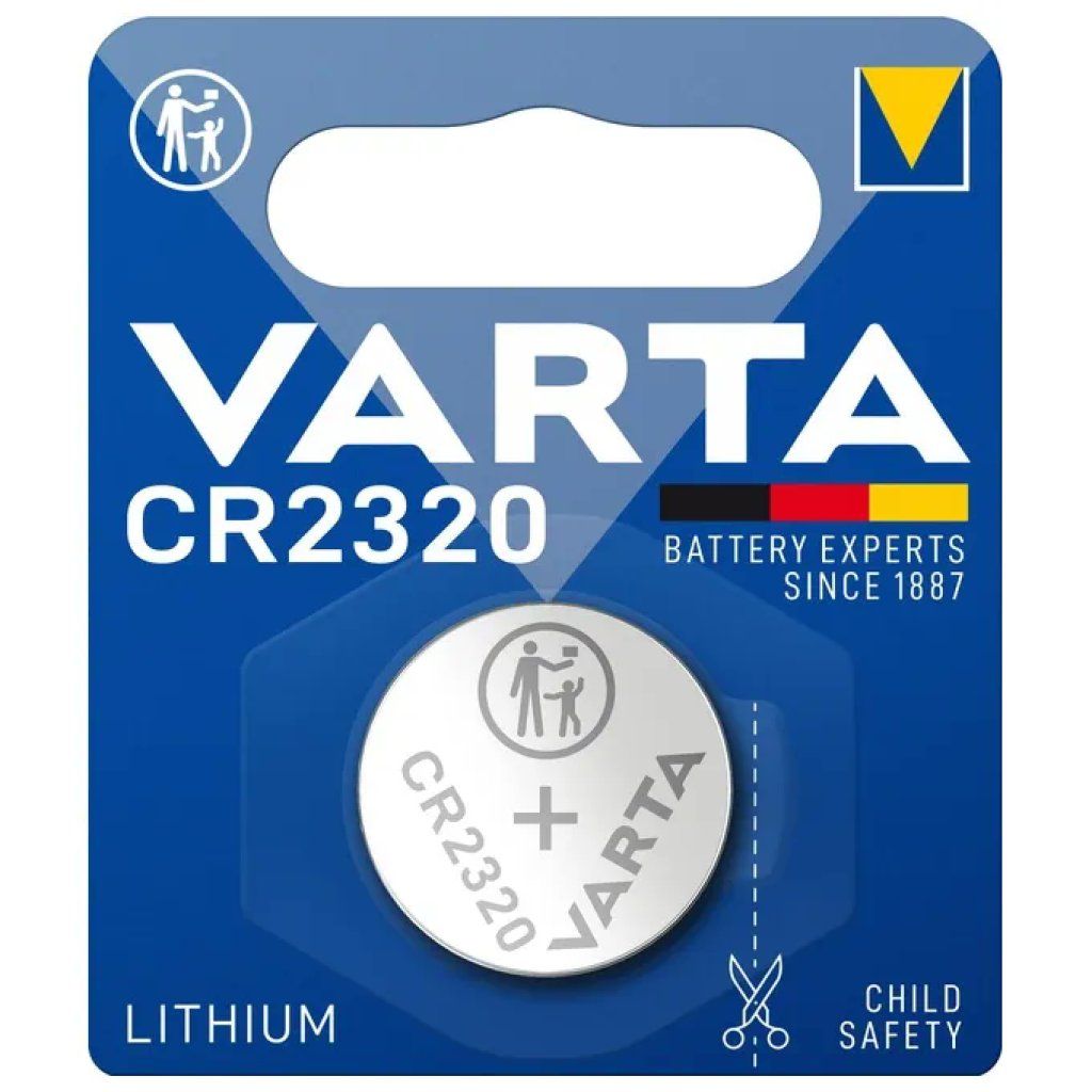 VARTA CR2320 Batteria a Bottone al Litio 3V, 1 Pezzo