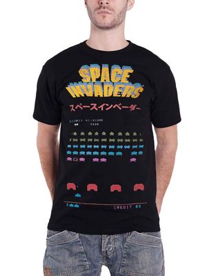 DIFUZED T-shirt Space Invaders Level unisex nera – taglia M