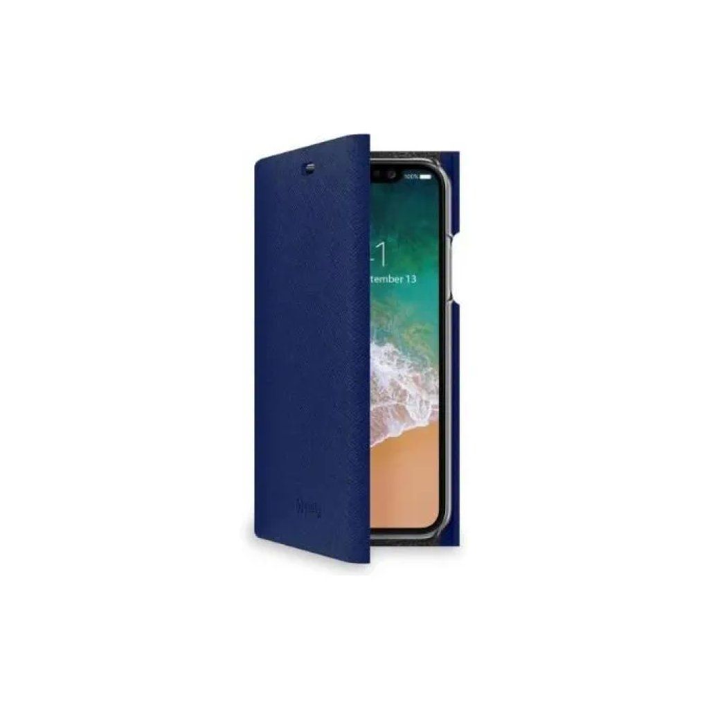Celly Shell Cover blu per iPhone X e XS