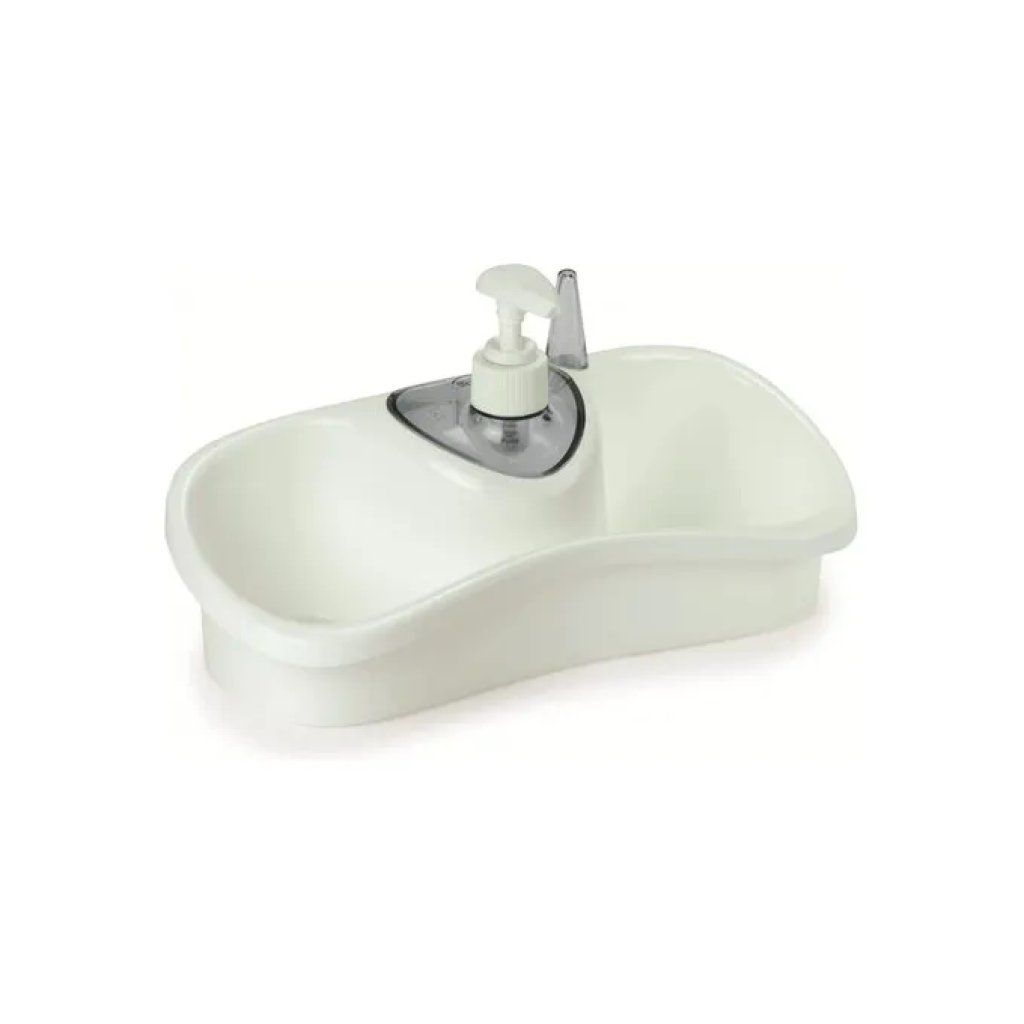 Snips Saponello Porta Spugne con Dosatore, Bianco