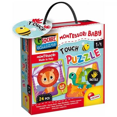 Lisciani Montessori Baby Puzzle Touch – 6 puzzle tattili
