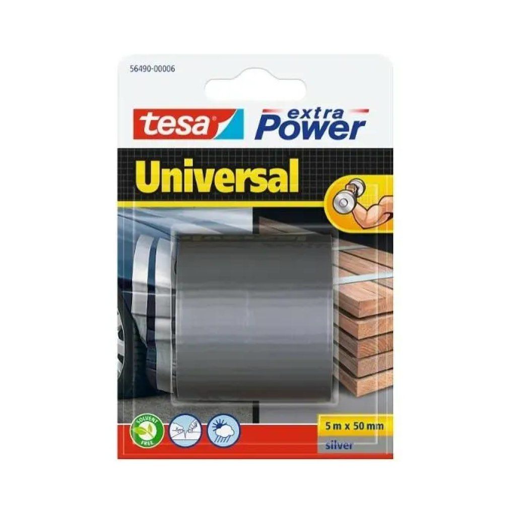 Tesa Extrapower Nastro Telato Grigio 50 mm x 5 m