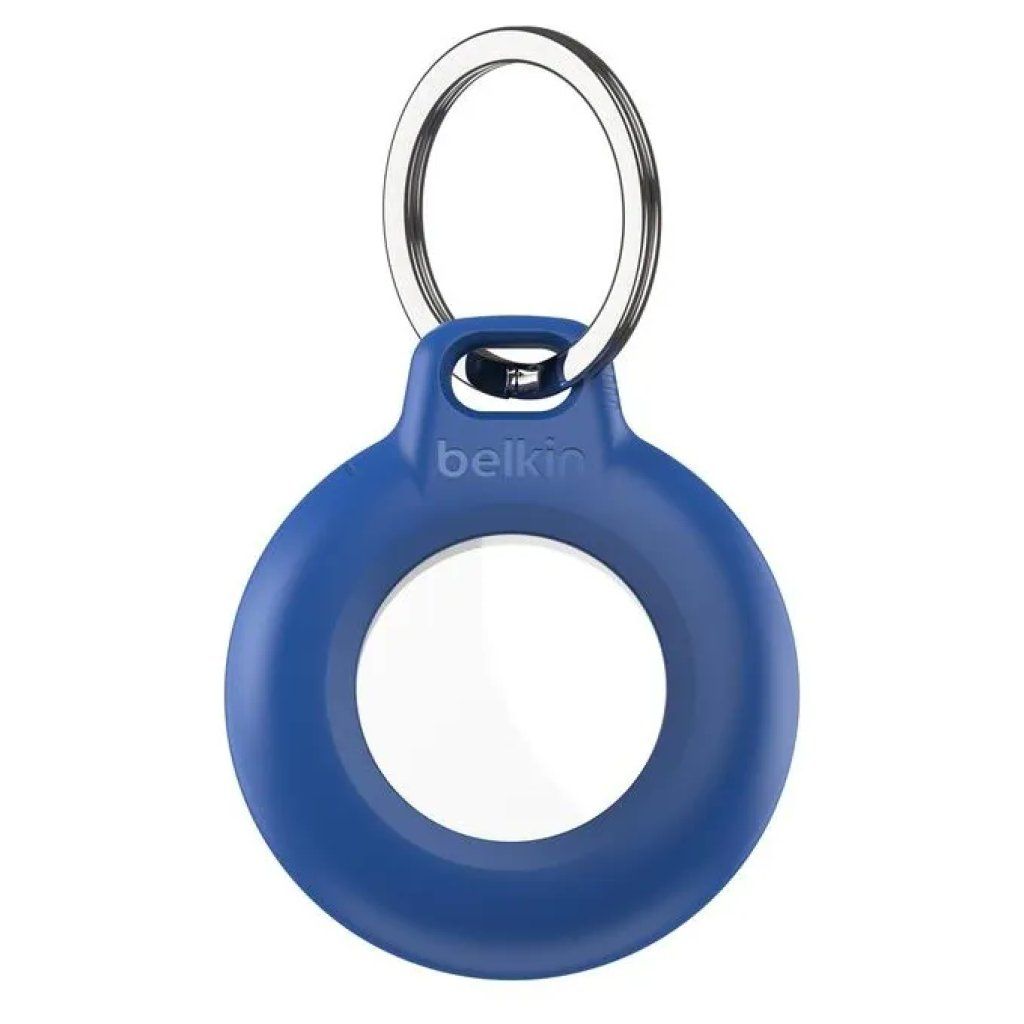 Belkin Custodia Impermeabile per Apple AirTag con Portachiavi Blu