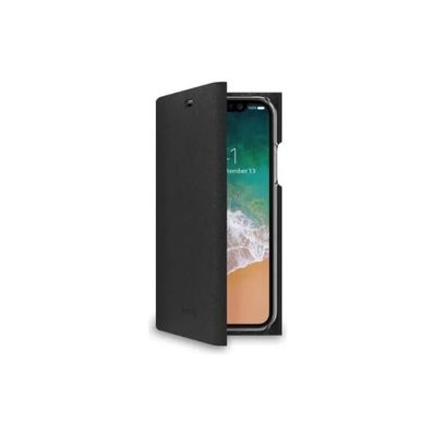 Celly Shell Cover Nera per iPhone XS e X