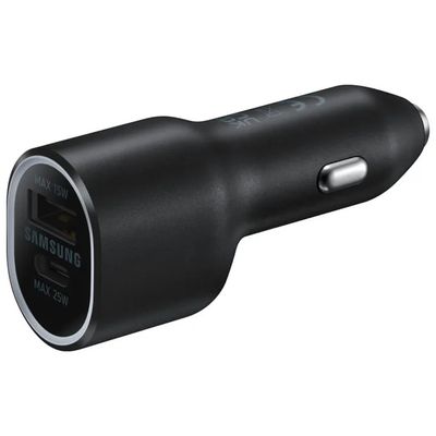 Samsung EP-L4020 Caricatore da Auto 40 W USB-C e USB Nero