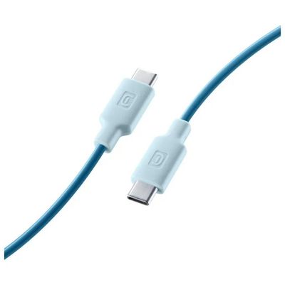 Cellularline Stylecolor Cavo USB-C a USB-C, 100 cm, Blu Cellularline Stylecolor Cavo USB-C a USB-C, 100 cm, Blu