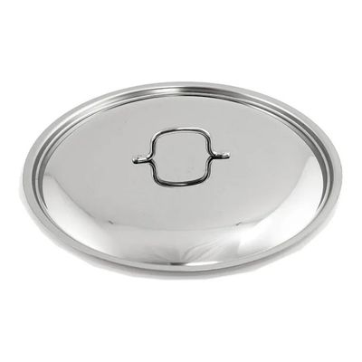 Montini Coperchio in Acciaio Inox 40 cm con Manico Daisy